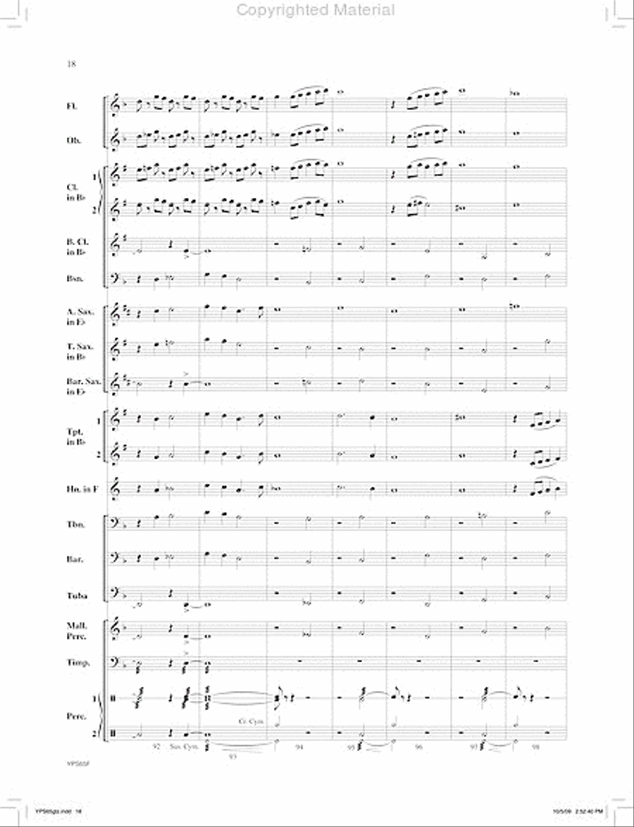 Visigoths Visigoths Concert Band scores gallery preview page 19