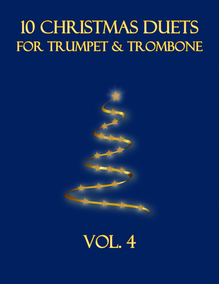 Book cover for 10 Christmas Duets for Trumpet and Trombone (Vol. 4)