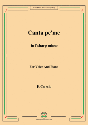 De Curtis-Canta pe' me in f sharp minor