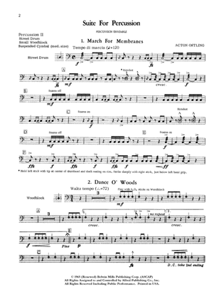 Suite for Percussion: 2nd Percussion
