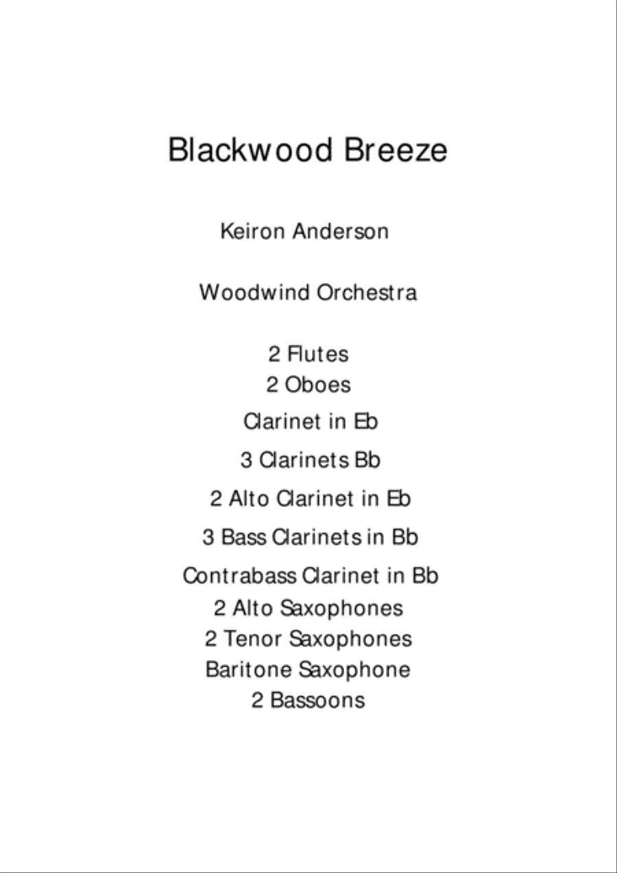 Blackwood Breeze Set of Parts scores gallery preview page 1