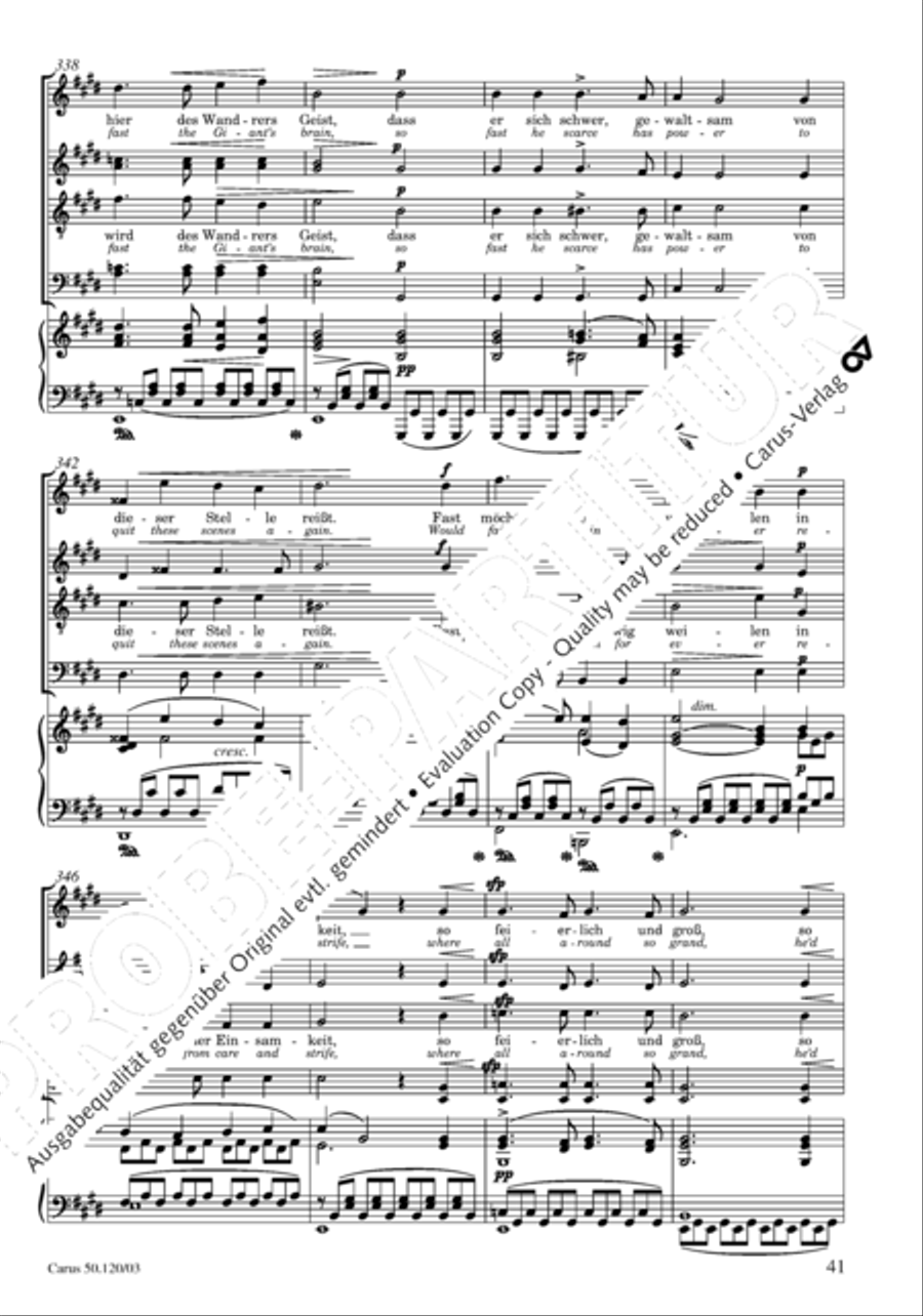 Christoforus + Das Tochterlein des Jairus (Gesamtausgabe, Bd. 9) 4-Part scores gallery preview page 42