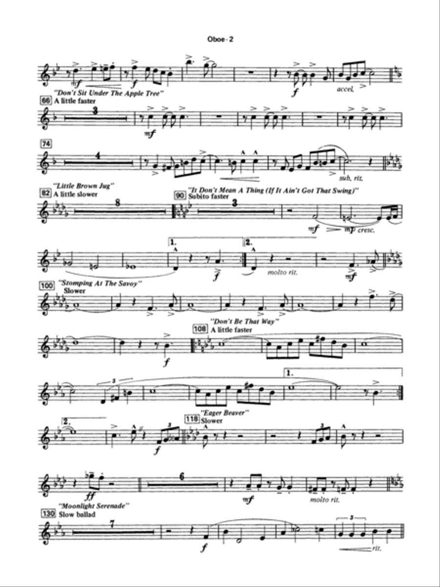 Big Band Spectacular: Oboe Concert Band scores gallery preview page 2