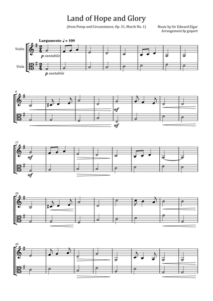 Land of Hope and Glory (from Pomp and Circumstance, Op. 31, March No. 1) image number null