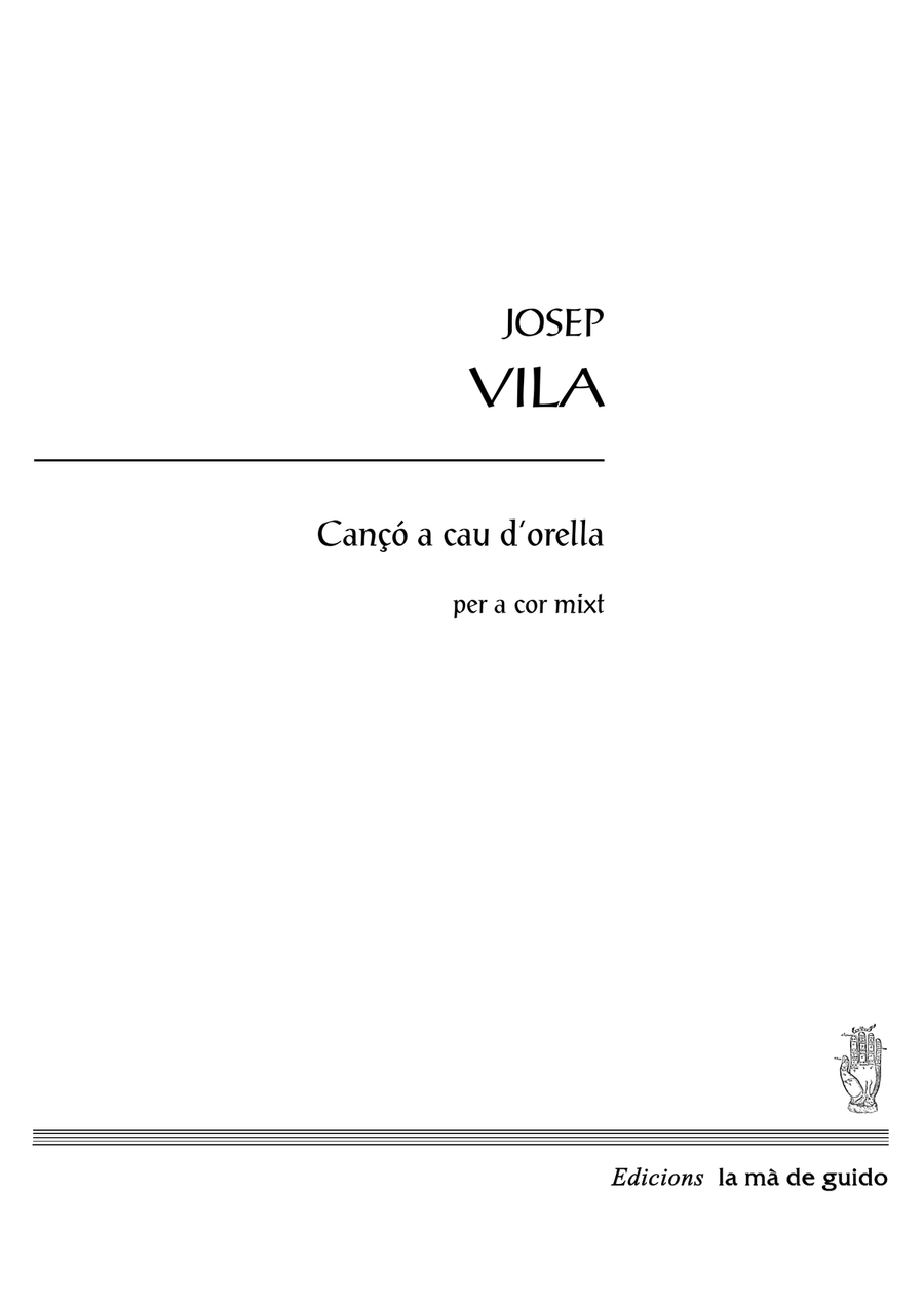 Cançó a cau d'orella 4-Part scores gallery preview page 1