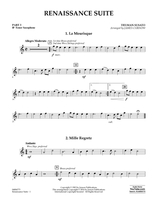 Renaissance Suite - Pt.3 - Bb Tenor Saxophone