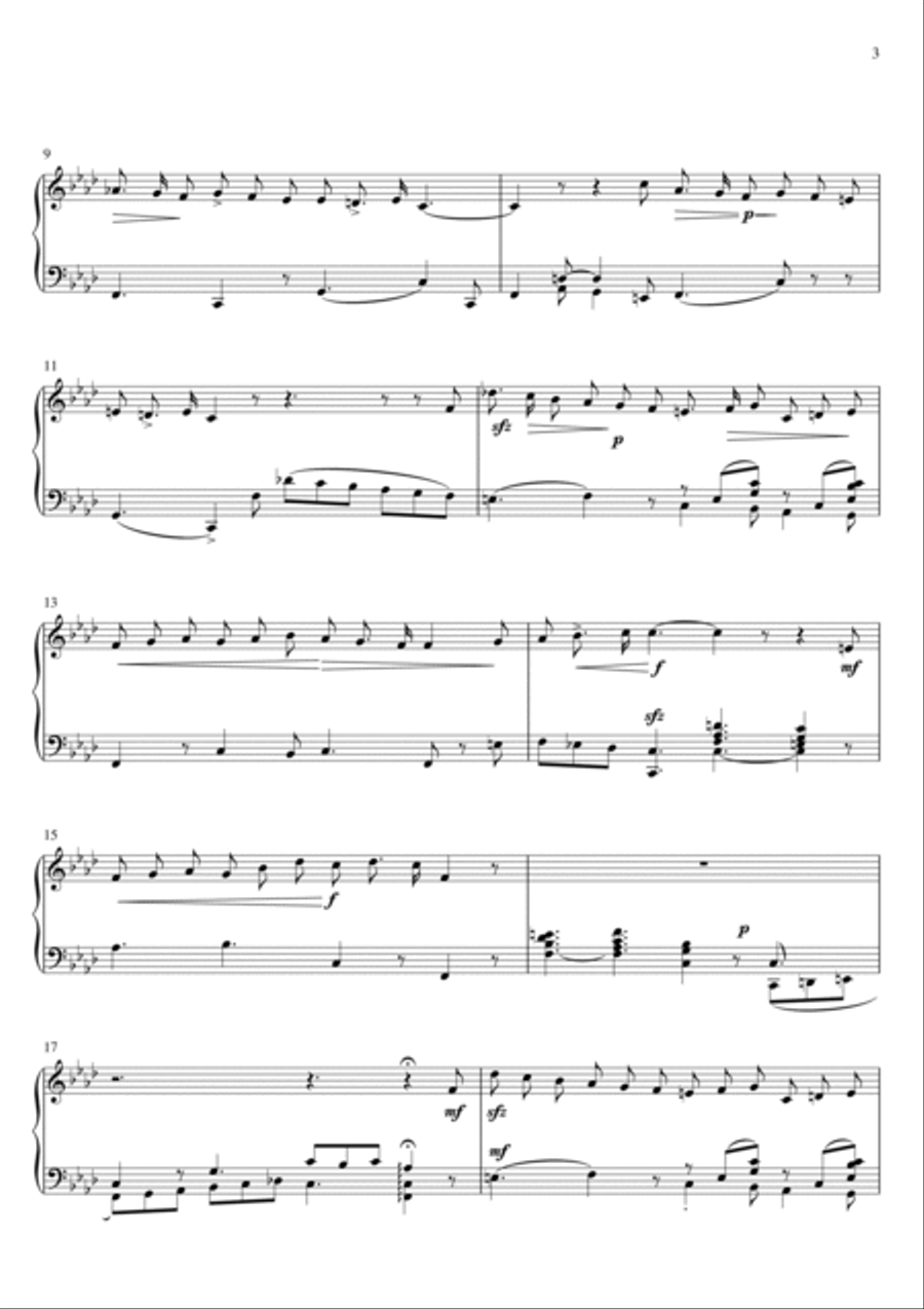 Legrenzi - Che fiero costume (Easy Piano Version) Small Ensemble scores gallery preview page 3