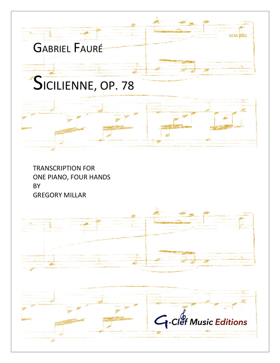 Sicilienne, Op. 78 Score and Parts scores gallery preview page 1