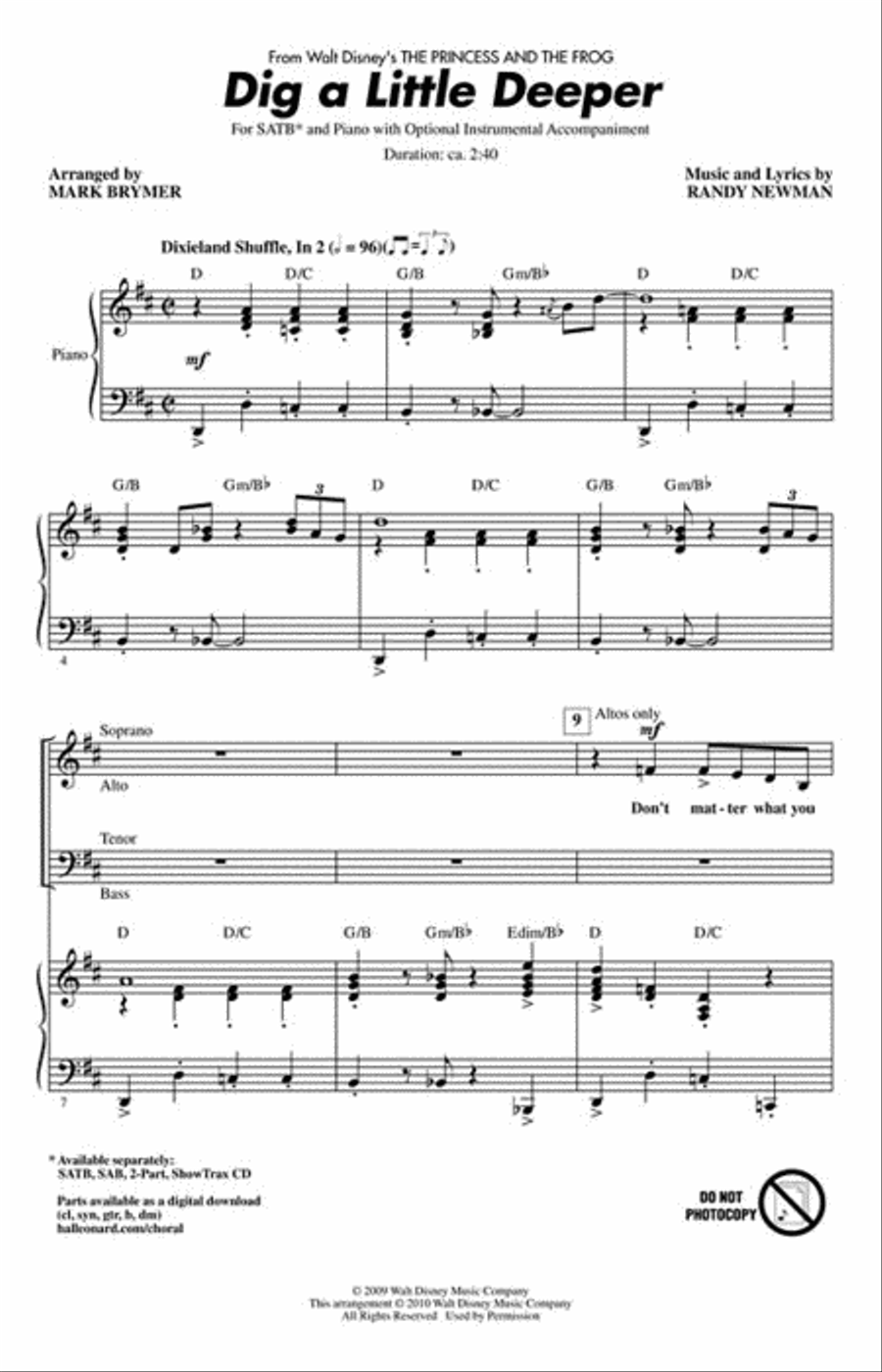 Dig a Little Deeper 4-Part scores gallery preview page 2