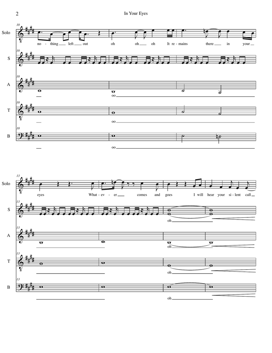 In Your Eyes 4-Part scores gallery preview page 2