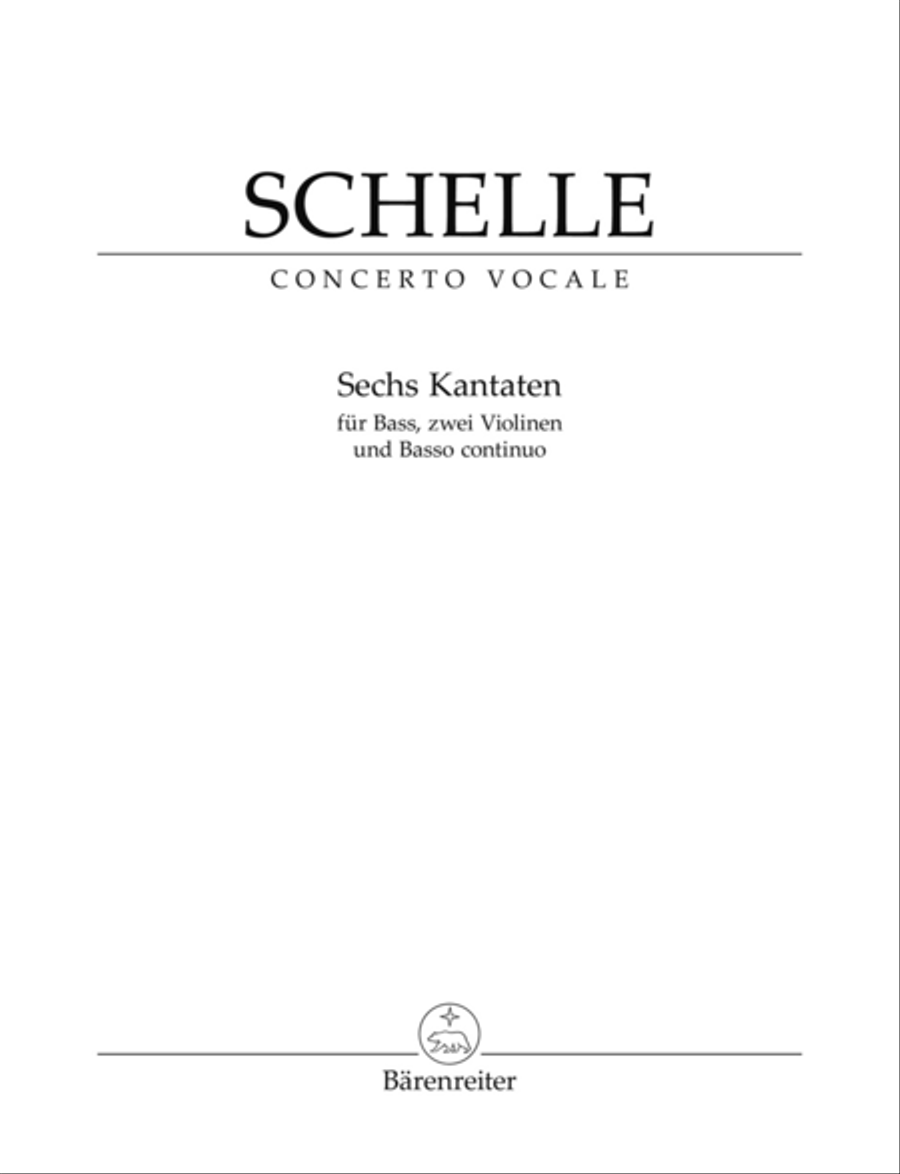 Sechs Kantaten for Solo Voice and Instruments Bass Voice scores gallery preview page 1