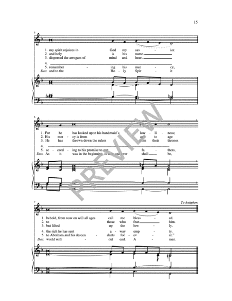 Communion Antiphons for Christmas 4-Part scores gallery preview page 3