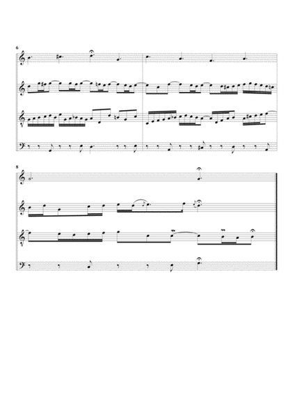Komm Gott Schöpfer, heiliger Geist, BWV 631 from Orgelbuechlein (arrangement for 4 recorders)