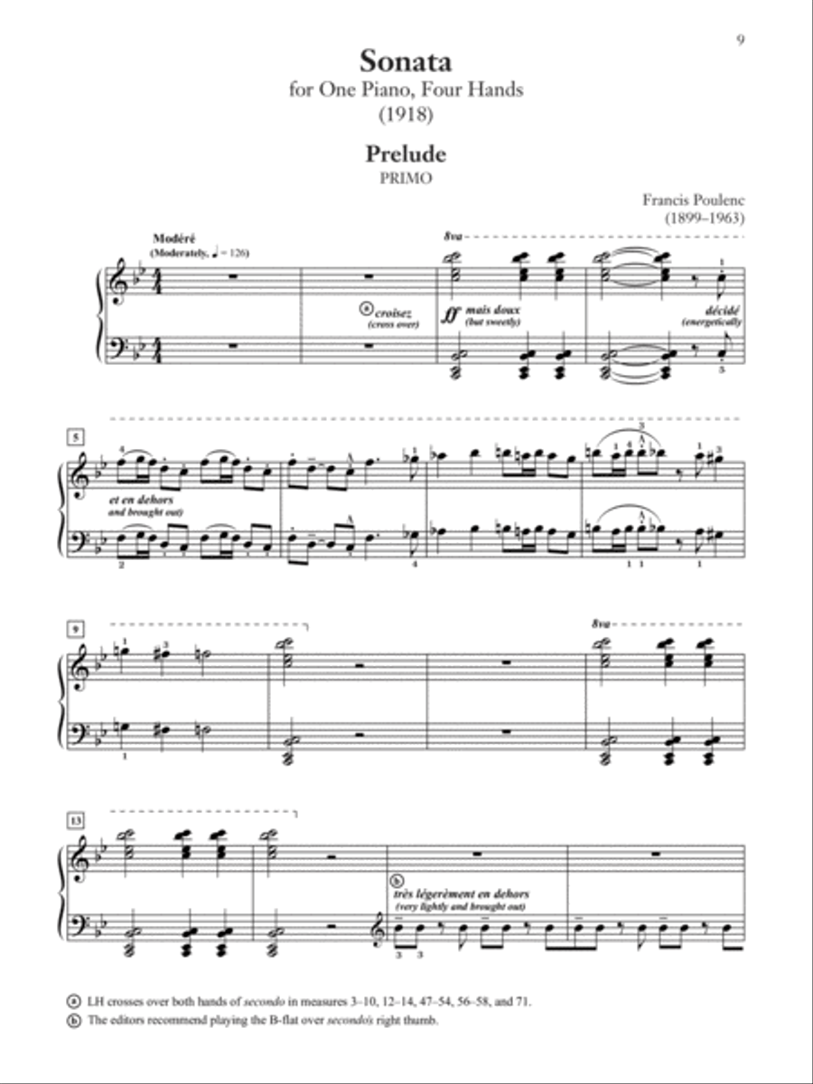 Poulenc -- Sonata Small Ensemble scores gallery preview page 10