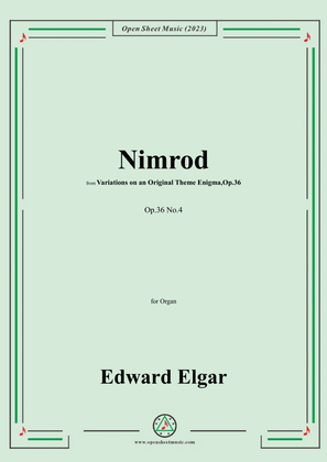 Book cover for Elgar-Nimrod,Op.36 No.4