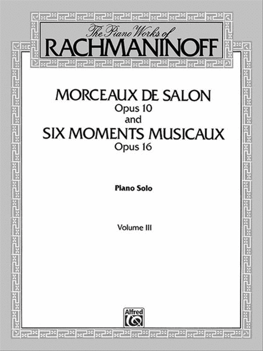 The Piano Works of Rachmaninoff, Volume 3 Piano Solo scores gallery preview page 1