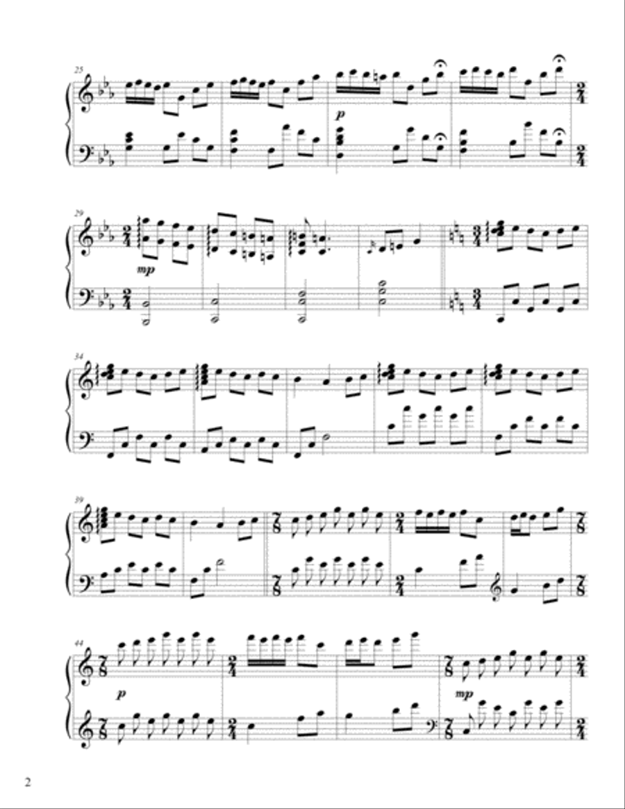Secret Beach Piano Solo scores gallery preview page 2