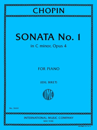Book cover for Sonata In C Minor, Opus 4