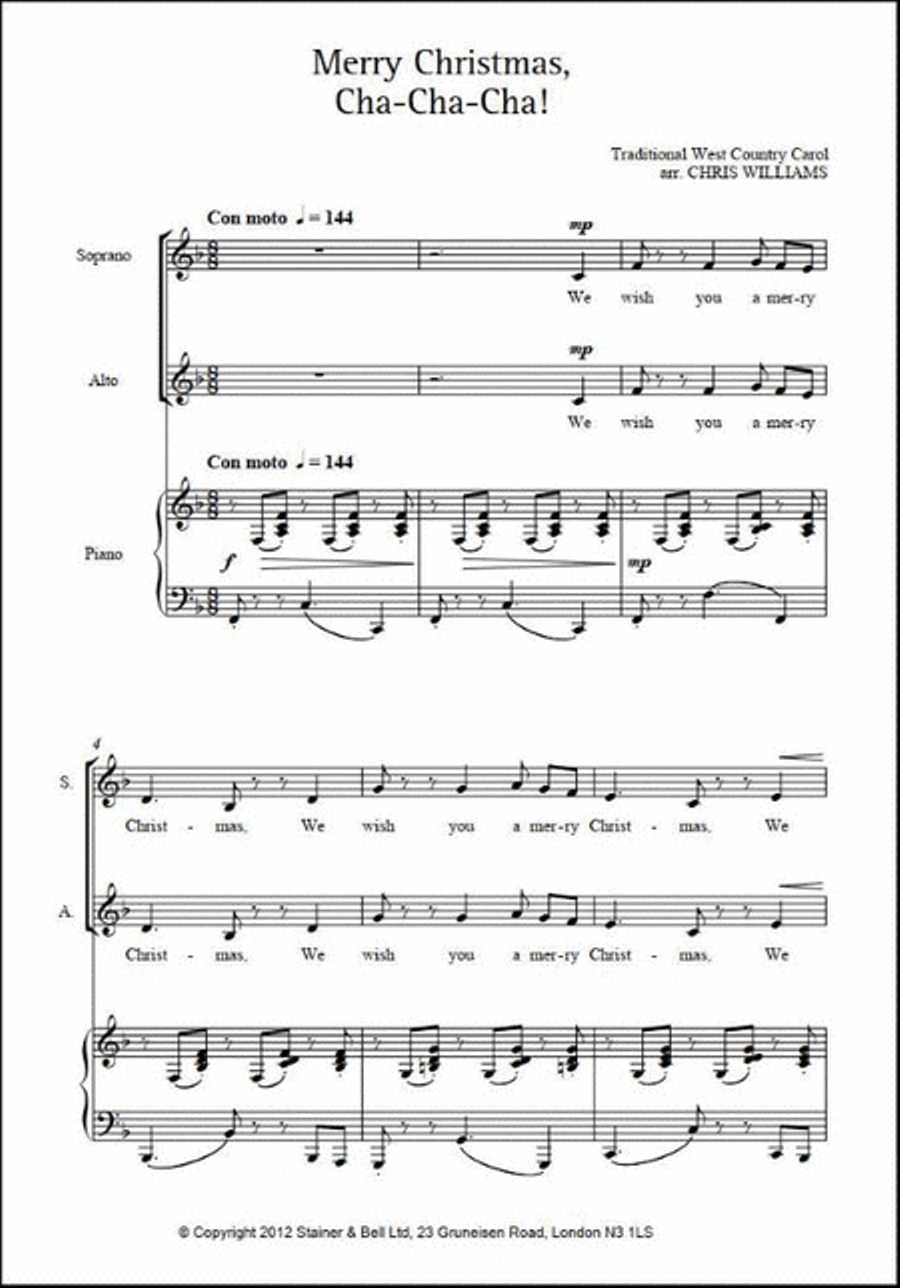 Merry Christmas Cha-Cha-Cha (SA) SA scores gallery preview page 2