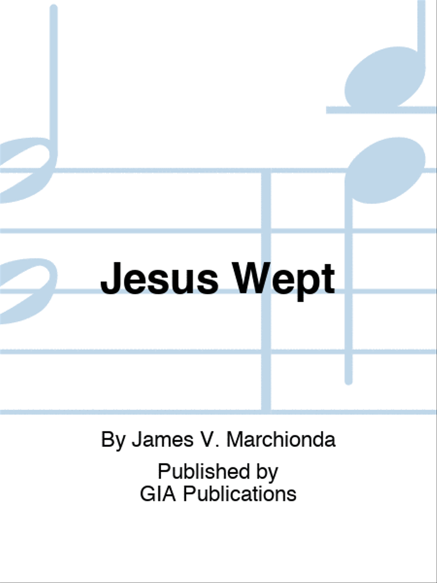 Jesus Wept Piano scores gallery preview page 1