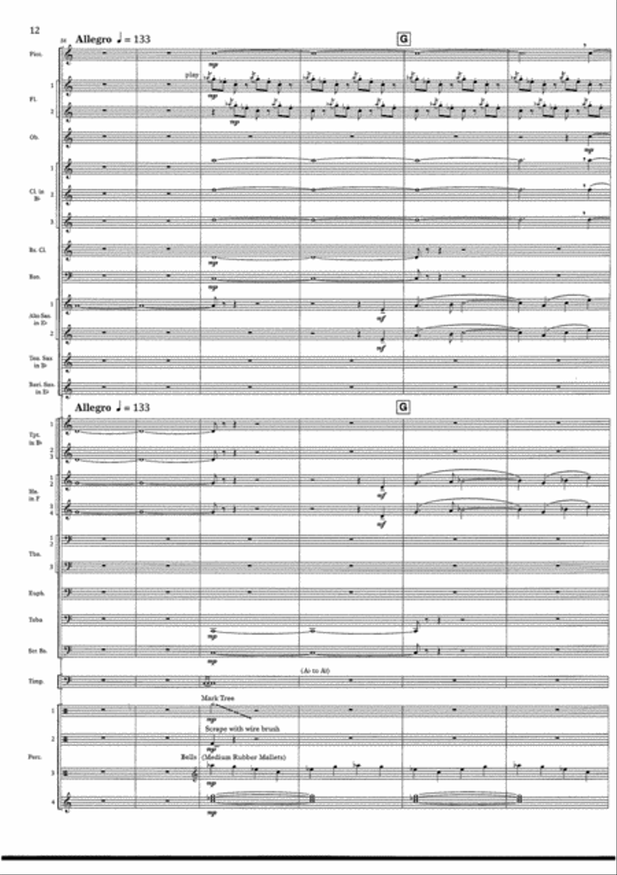 Cry of the Last Unicorn Concert Band scores gallery preview page 12