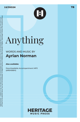 Book cover for Anything