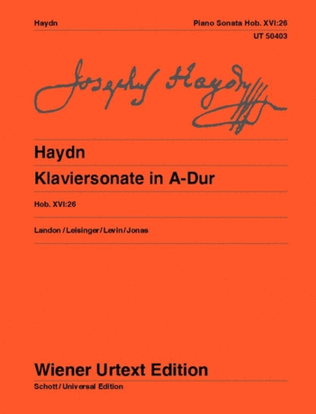 Book cover for Klaviersonate in A-Dur