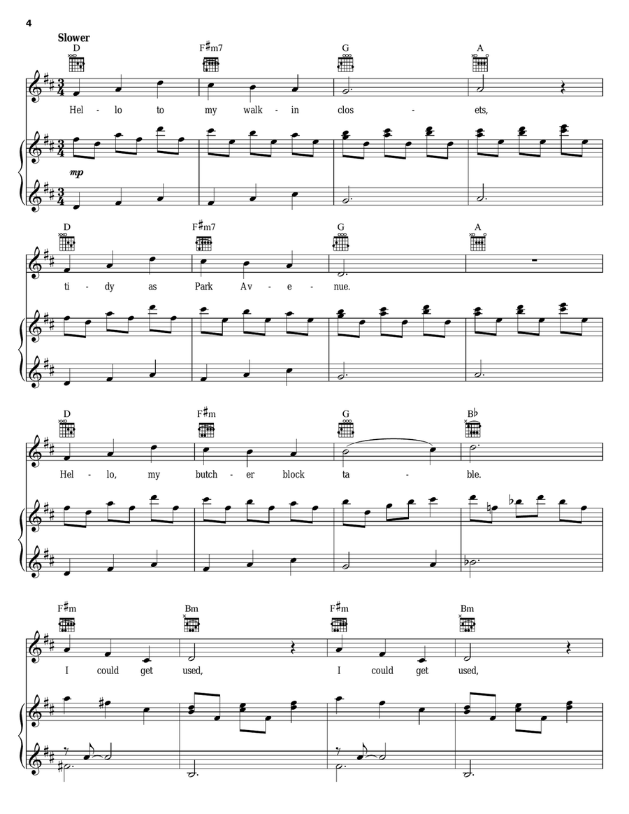 No More (from tick, tick... BOOM!) Guitar scores gallery preview page 4