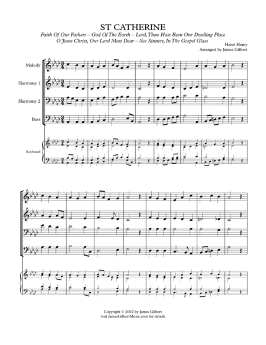 ST CATHERINE (Faith of our Fathers) Small Ensemble scores gallery preview page 2