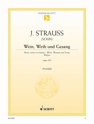 Book cover for Wein, Weib und Gesang, Op. 333