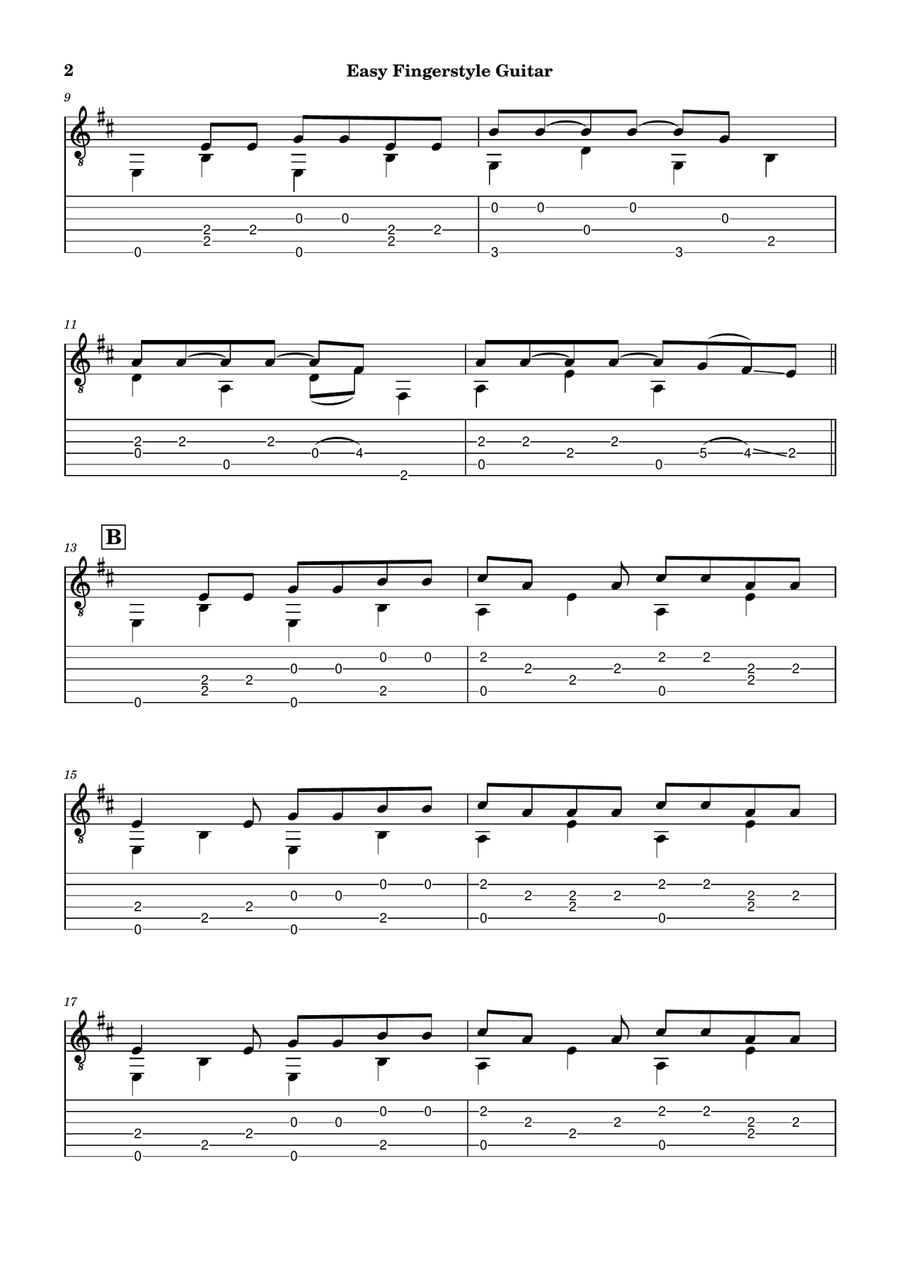 Mad World Acoustic Guitar scores gallery preview page 2