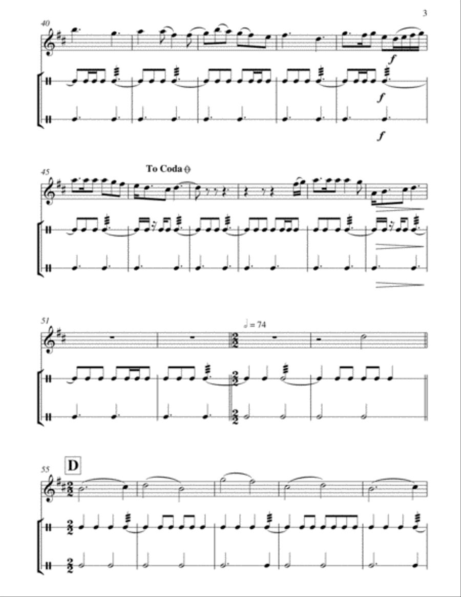 Storm Bay Shanty Drum Set scores gallery preview page 4