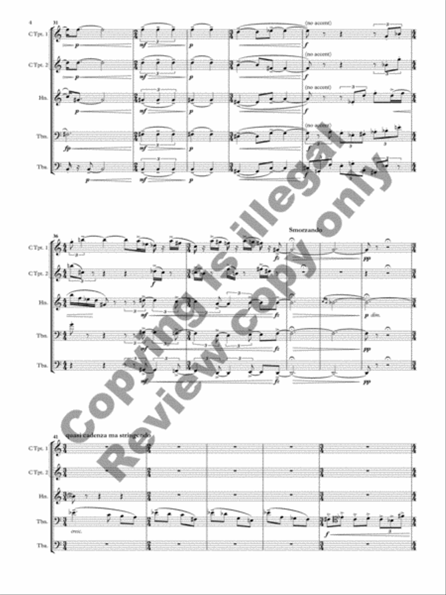 Tesserae Tesserae Brass Quintet scores gallery preview page 21