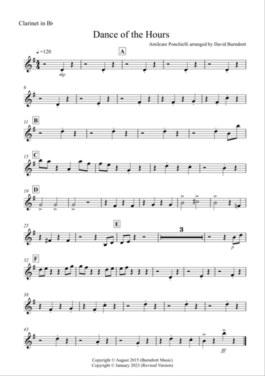 Dance of the Hours for School Wind Band Dance of the Hours for School Wind Band Concert Band scores gallery preview page 6