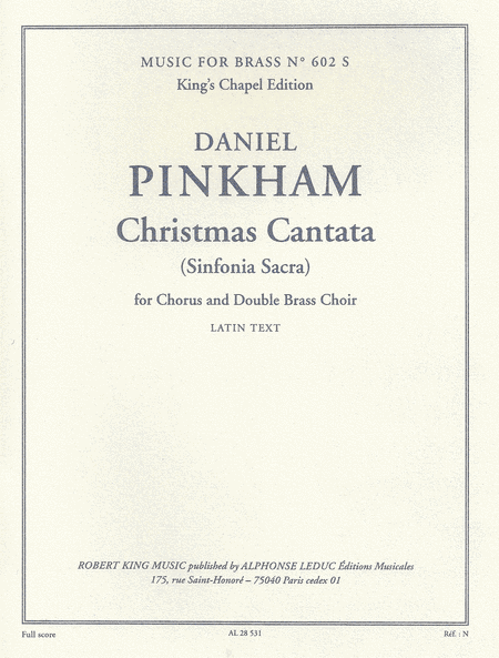Christmas Cantata - Brass Ensemble/Vces