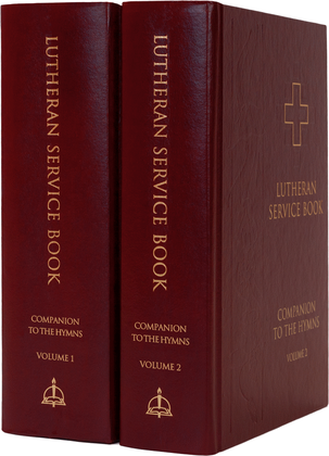 Book cover for Lutheran Service Book: Companion to the Hymns - 2 Volume Set