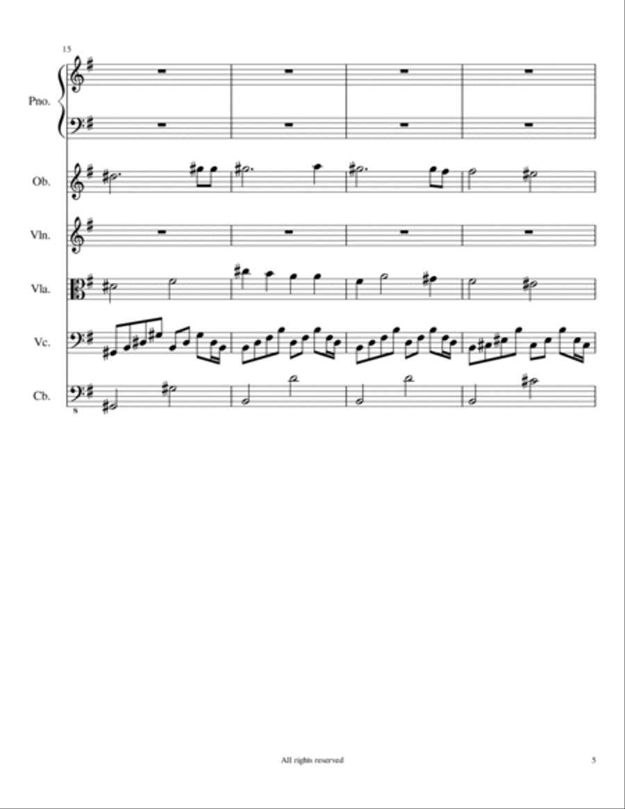 Sonata #15 by: Ronald James Karle Woodwind Duet scores gallery preview page 6