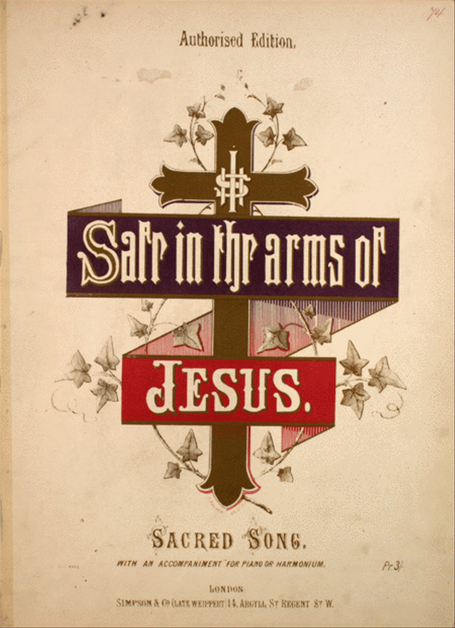 Safe in the Arms of Jesus. Sacred Song Voice scores gallery preview page 1