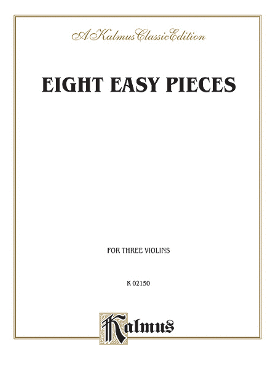 Eight Easy Pieces Small Ensemble - Sheet Music