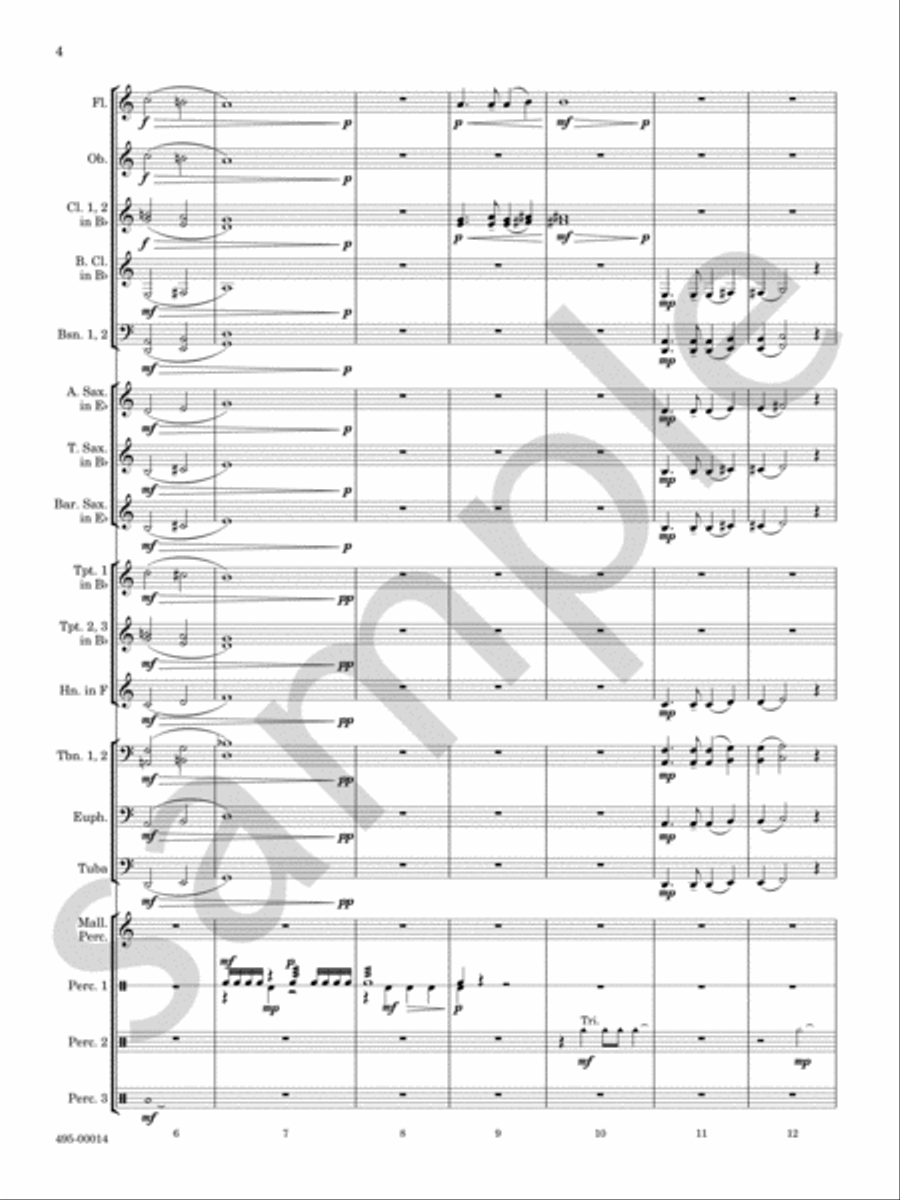 American Hymns Concert Band scores gallery preview page 3