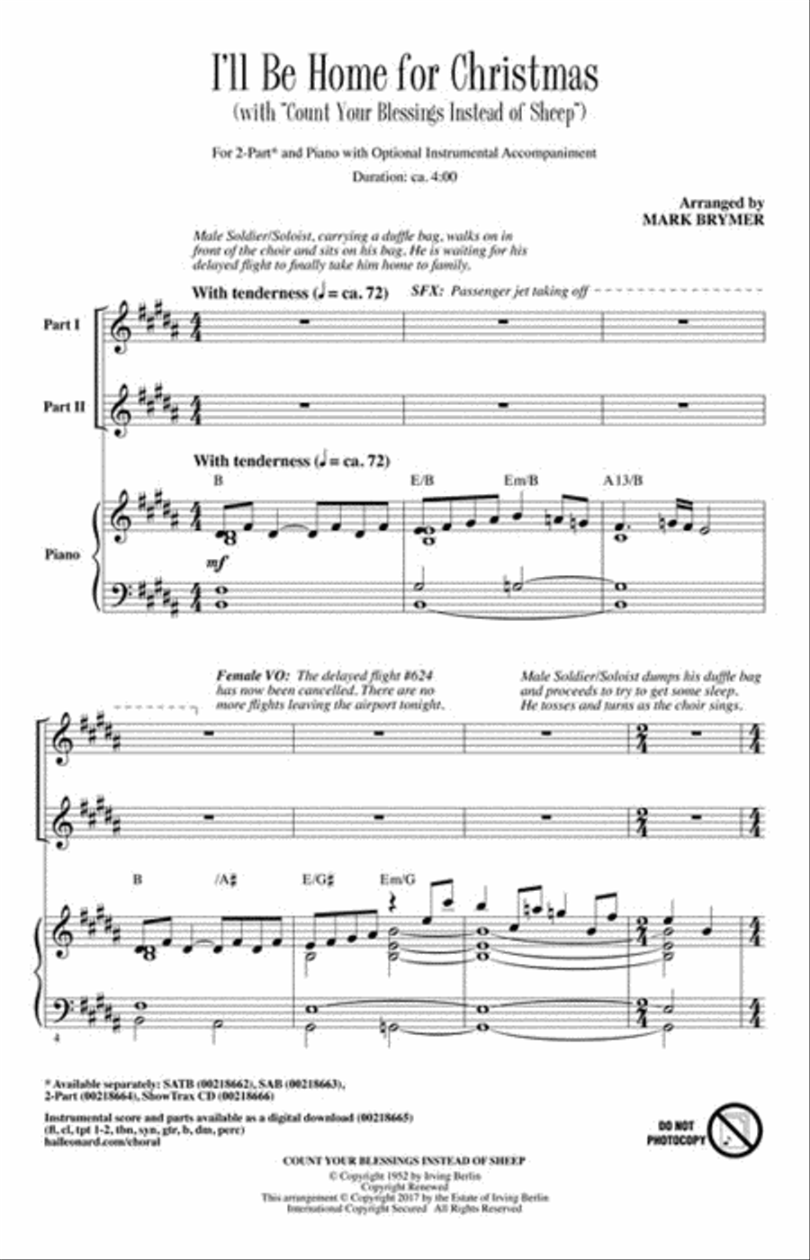 I'll Be Home for Christmas 2-Part scores gallery preview page 2