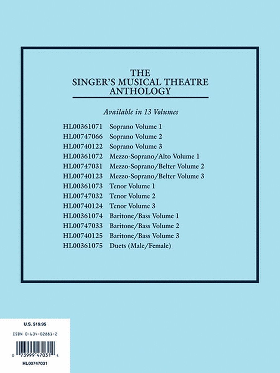 The Singer's Musical Theatre Anthology – Volume 2, Revised