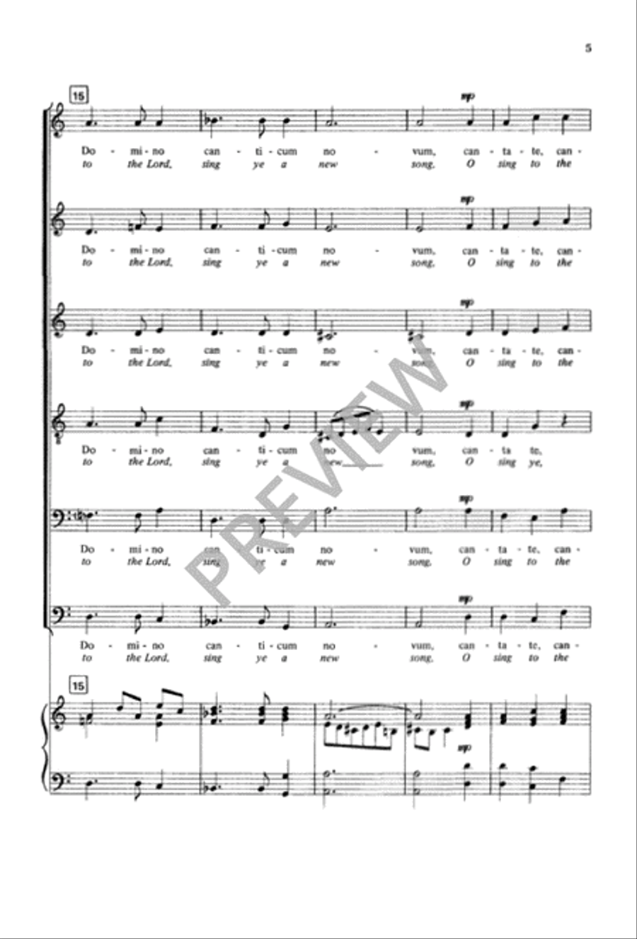 Cantate Domino - SSATBB SSATBB scores gallery preview page 6