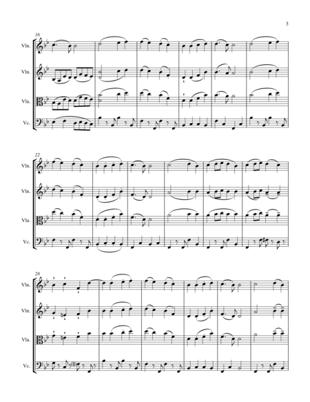 ODE TO JOY, Beethoven, String Trio, Intermediate Level for 2 violins and cello or violin, viola and image number null