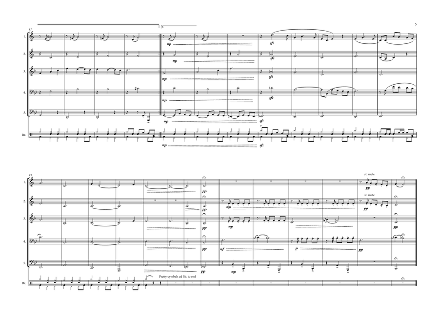 Moon River Brass Ensemble scores gallery preview page 5