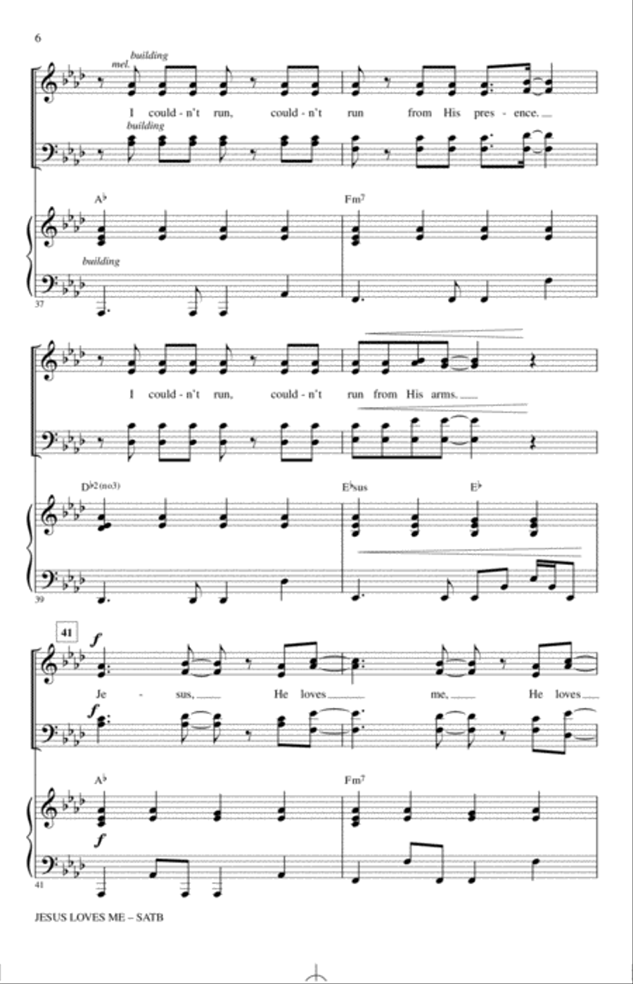 Jesus Loves Me Jesus Loves Me 4-Part scores gallery preview page 5