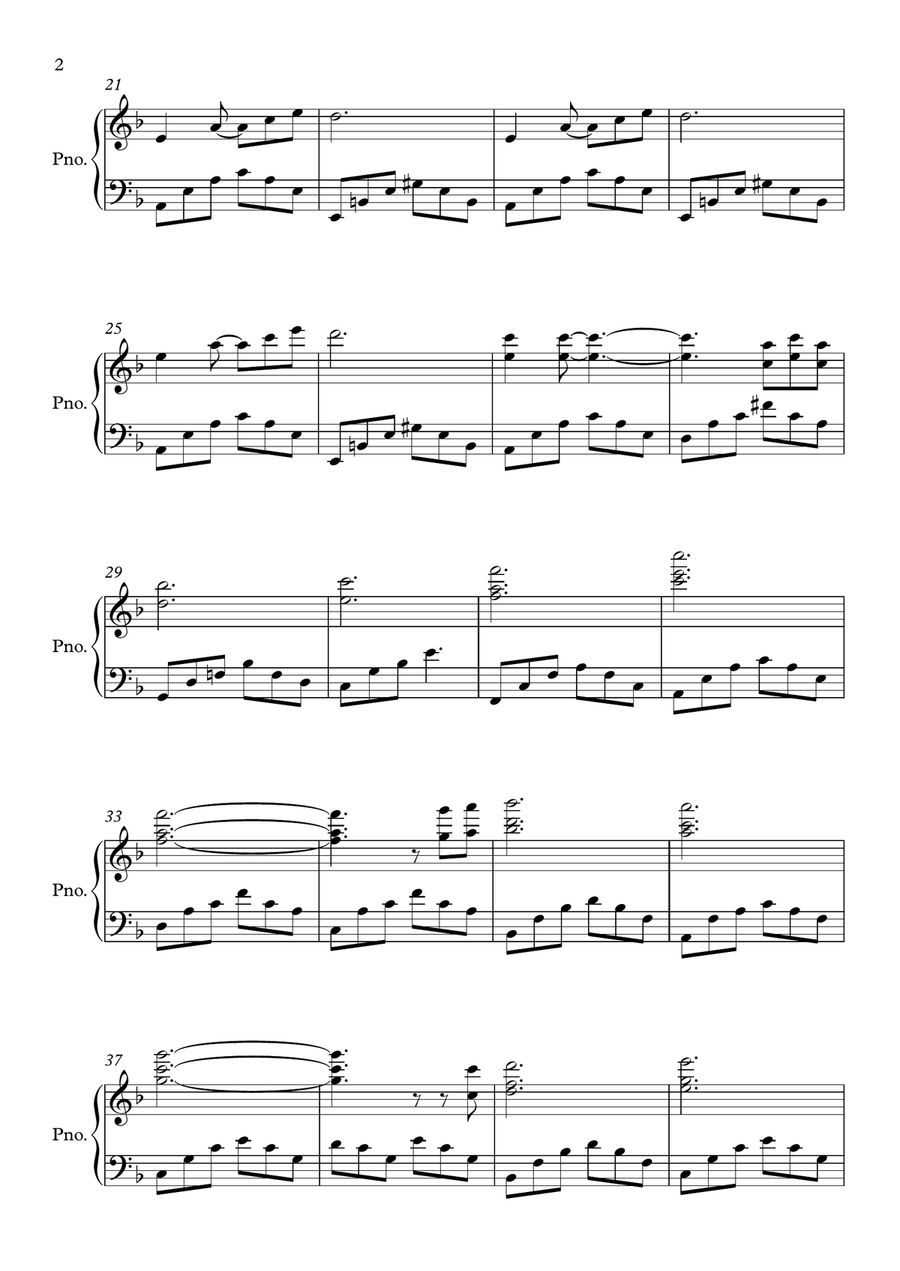 Can't Help Falling In Love Piano Solo scores gallery preview page 2