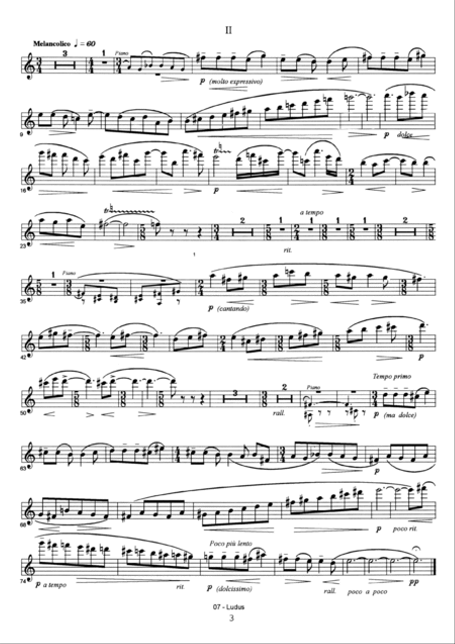 Sonatina para flauta e piano Flute Solo scores gallery preview page 5