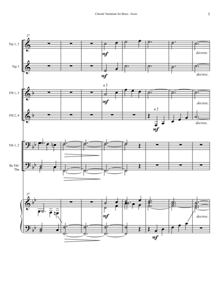 Chorale Variations for Brass Choir image number null