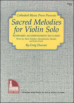 Book cover for Sacred Melodies for Violin Solo